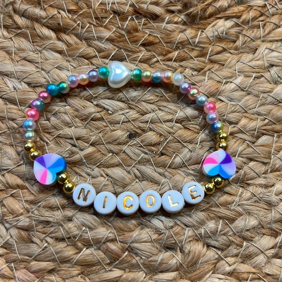 Other - Elastic bracelet. Made with love for you. Nicole name ❤️